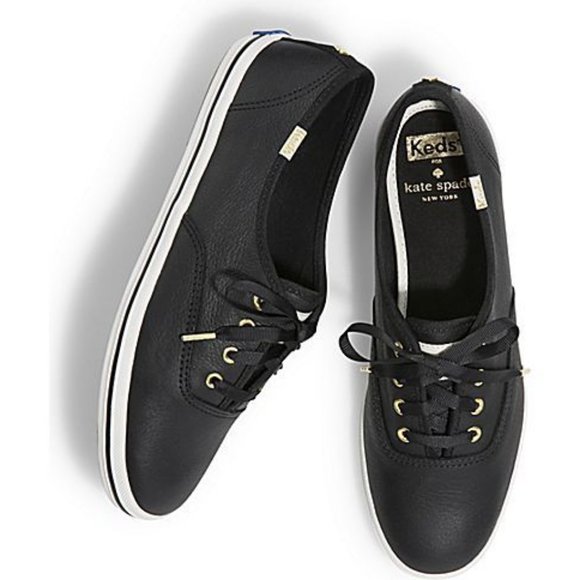 kate spade Shoes - Kate Spade Ked’s size 11 Black leather sneakers
